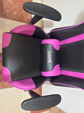 Silla Gaming Morado y Negro