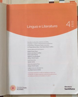 Lingua e Literatura, 4 ESO, Proxecto Construínd...