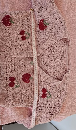 Cárdigan crop top de punto Algodón Nuevo
