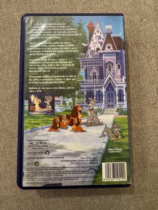 La Dama y el Vagabundo 2 VHS Disney Español