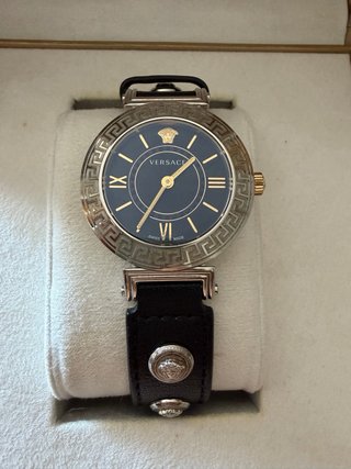 Reloj Versace Mujer Negro y Dorado