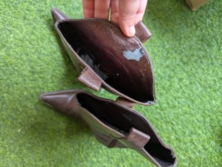 Botas de piel marrones talla 35