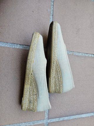 Alpargatas mujer beige multicolor