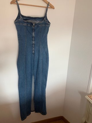 Vestido largo vaquero ajustado