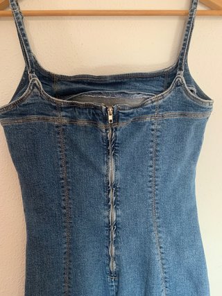 Vestido largo vaquero ajustado