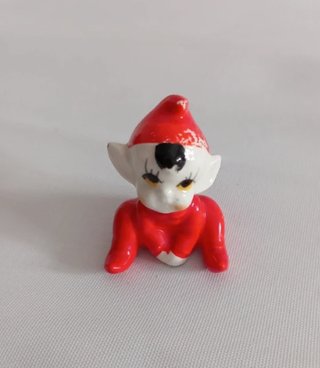 Lote 3 Figure Elfi Vintage Porcellana Rossa