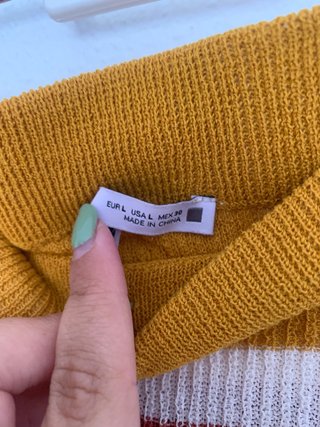 Falda Zara rayas multicolor