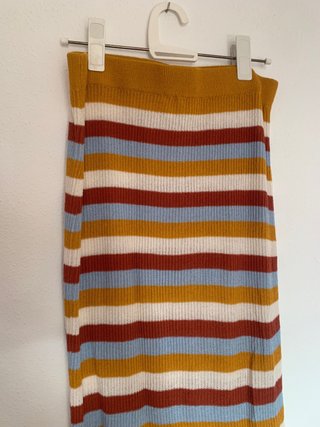 Falda Zara rayas multicolor