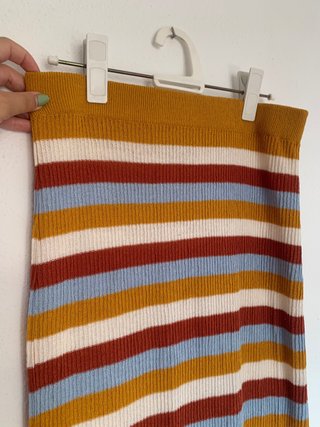 Falda Zara rayas multicolor