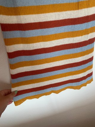 Falda Zara rayas multicolor