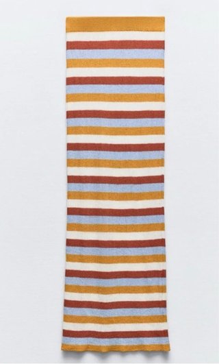 Falda Zara rayas multicolor