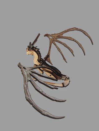 Puzzle 3D Dragón Madera