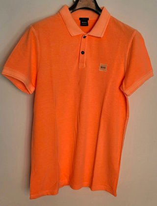 Polo BOSS naranja Slim Fit