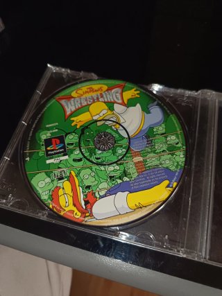 The Simpsons Wrestling PS1 PSX PAL