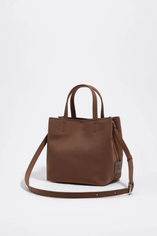 Bolso Bimba y Lola Nylon Mediano Marrón