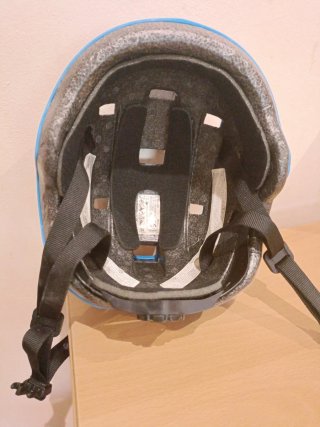Casco protector azul
