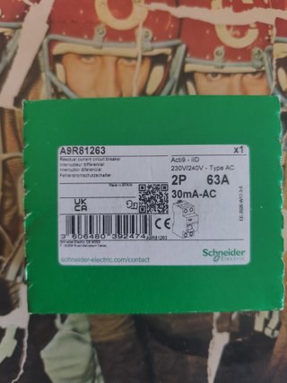1u Diferencial  63A A9R81263 63A Schneider Nuevos