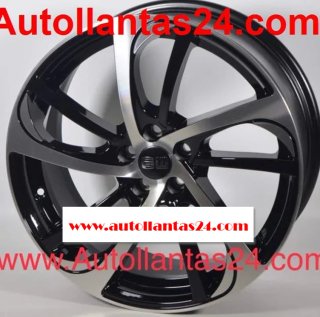 Juego de 4 llantas audi almedia black 18 r772663