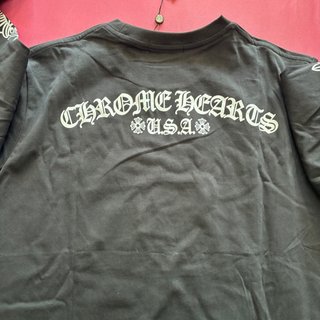 Chrome Hearts Camiseta Manga Larga Negra Blanca