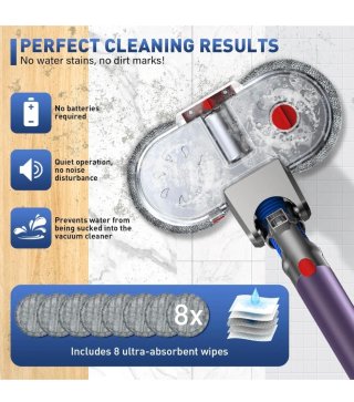 Testina Mocio Elettrico per Dyson V7-V15