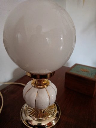 Lámpara Sobremesa Vintage Globo Años 60/70