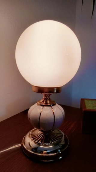 Lámpara Sobremesa Vintage Globo Años 60/70