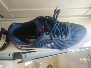 Zapatillas Skechers Azul/Naranja Talla 44