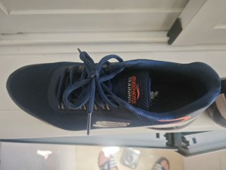 Zapatillas Skechers Azul/Naranja Talla 44