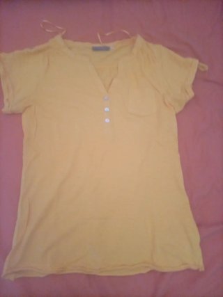 Camiseta amarilla mujer
