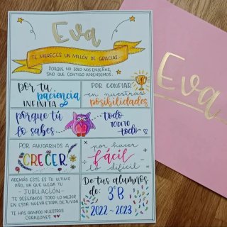 Lámina personalizada pintada a mano