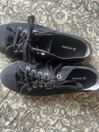 Zapatillas Victoria Negras Plataforma