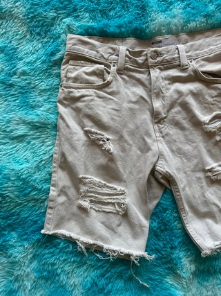 Tejanos Cortos Rotos Hombre Talla 40