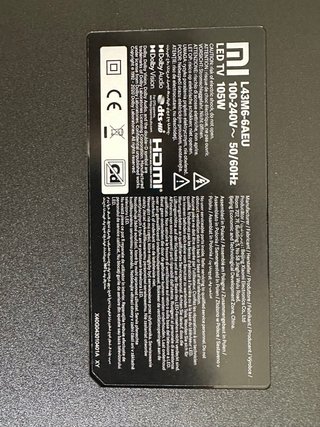 Xiaomi Mi TV P1 43” 4K UHD Smart TV