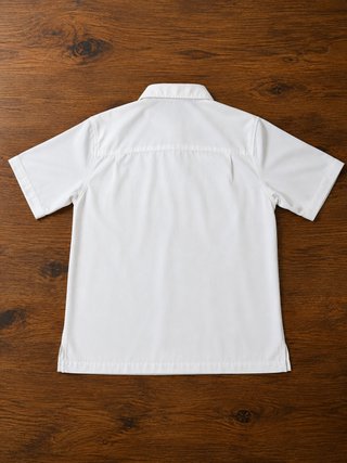 Camisa Cafe Luna retro tropical blanca S 34/36