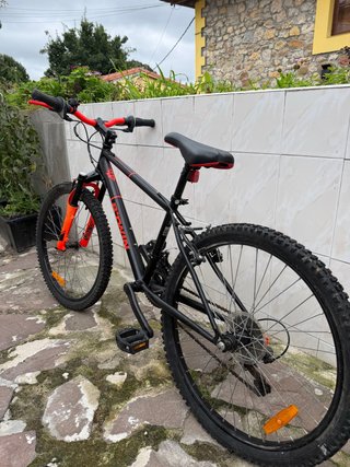 Bicicleta Montaña Rockrider 500 Negra/Roja
