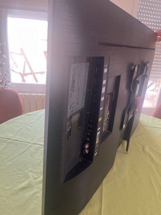 Mueble TV moderno cristal y madera