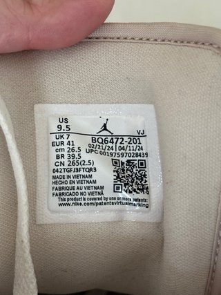 Air Jordan 1 Mujer Beige Talla 41