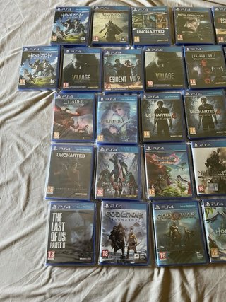 Pack 55 juegos precintados ps1,ps2,ps3,ps4