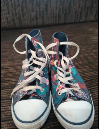 Zapatillas Converse Altas Estampado Marino