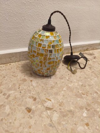 Lámparas de techo cristal y metal