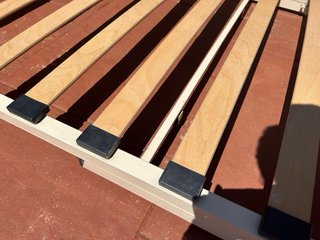 Somier 190x90 de lamas plegable con ruedas