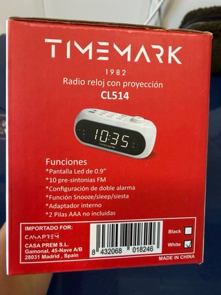 Radio despertador proyector Timemark CLS14