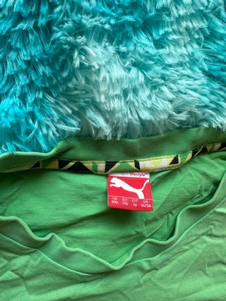 Camiseta Puma Talla XS Verde y Amarillo
