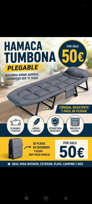 Hamacas Tumbonas Plegables