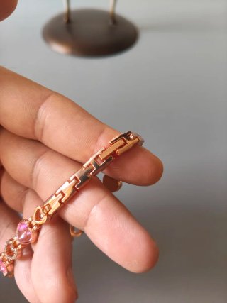 Reloj pulsera mujer rosa y piedras