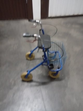 Andador Silla Azul con Cesta