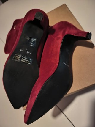 Botines MTNG Rojo Tacon Mujer