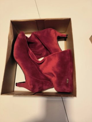 Botines MTNG Rojo Tacon Mujer
