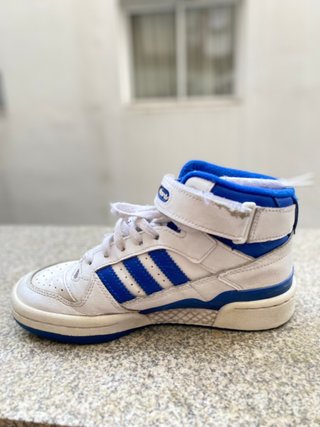 Zapatillas Adidas Forum Mid J Blanco/Azul T 35.5
