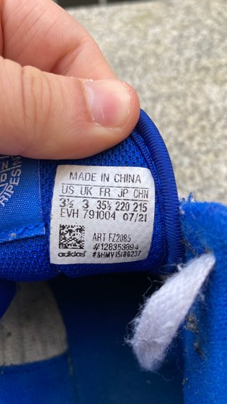 Zapatillas Adidas Forum Mid J Blanco/Azul T 35.5